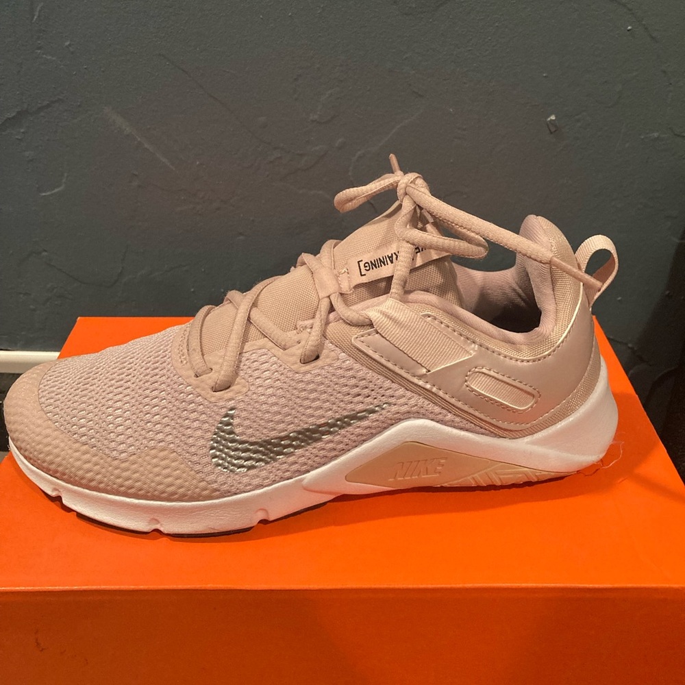 *new* Nike Legend Essential Stone Mauve/White/Barely Rose  Women's size 7.5